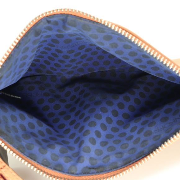 Rebecca Minkoff Leather Wristlet Clutch Purse Bag 9x6x1/2 Pink/Silver - Picture 8 of 17